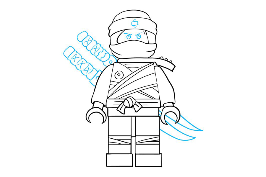 乐高幻影忍者凯怎么画-图9