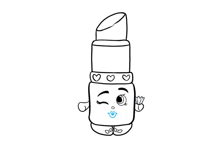 可爱的口红怎么画-图9