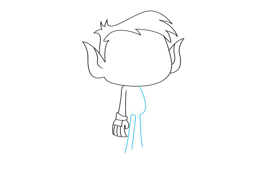 少年泰坦 野兽男孩怎么画-图5