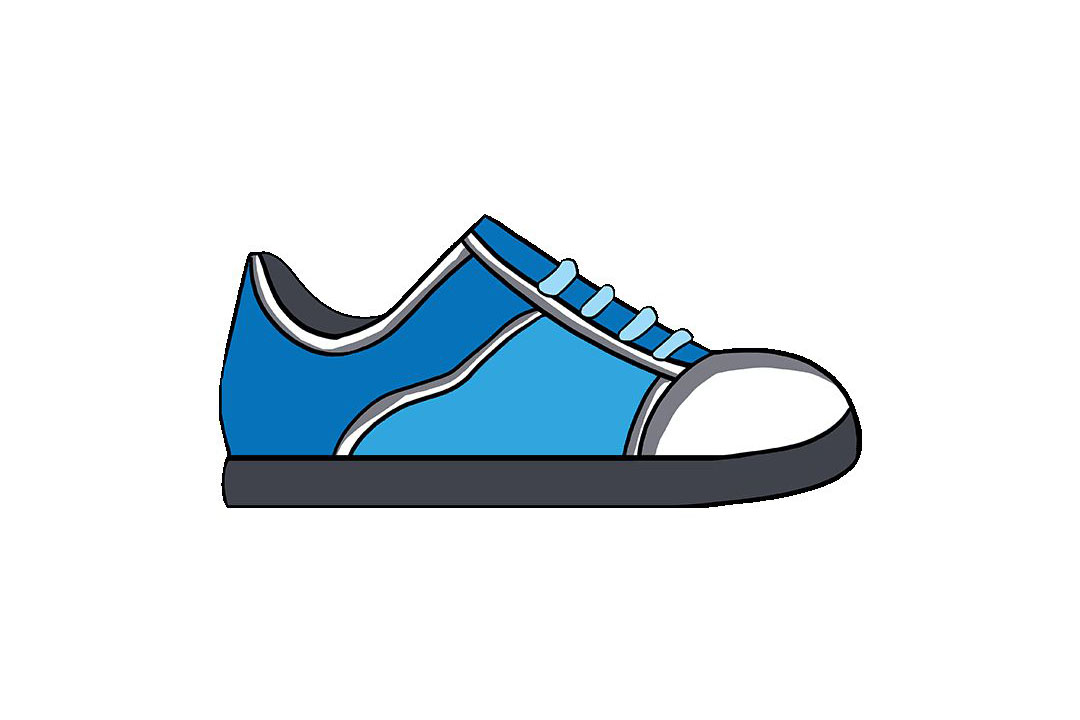 休闲鞋怎么画