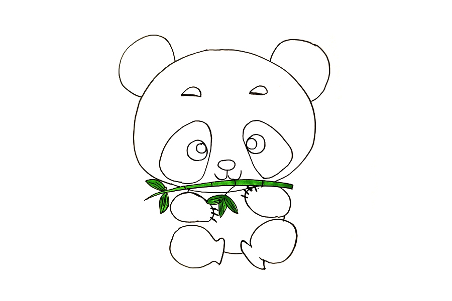 大熊猫怎么画-图4