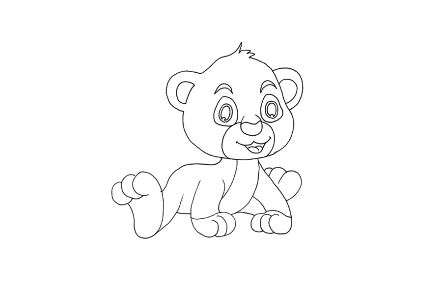 可爱小豹子怎么画-图3