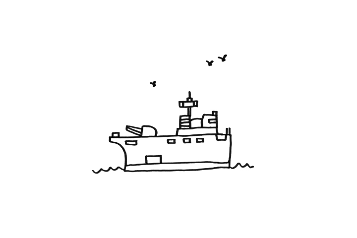 兵舰怎么画-图4