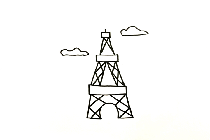 巴黎铁塔怎么画-图2