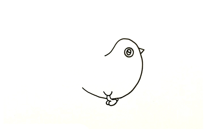 简单又好看的白鸽怎么画-图2