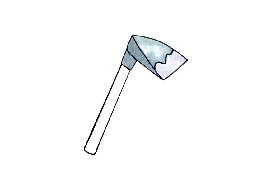 锄头怎么画-图3