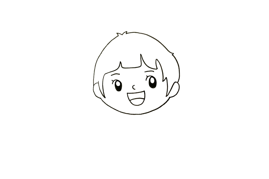 春节小孩放鞭炮怎么画-图1