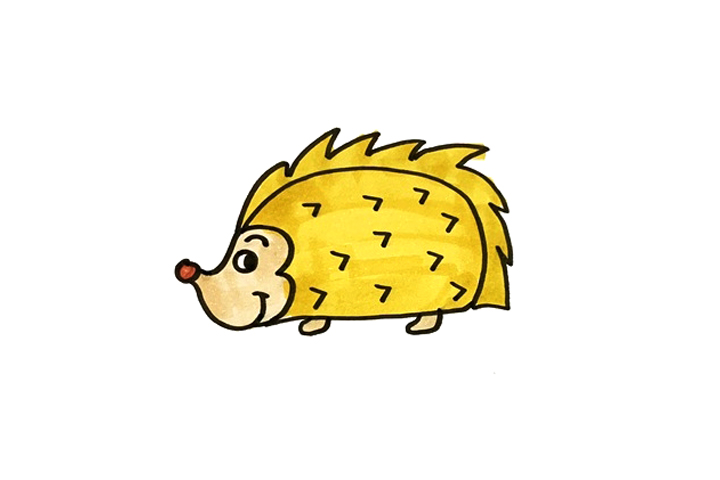 可爱的刺猬怎么画