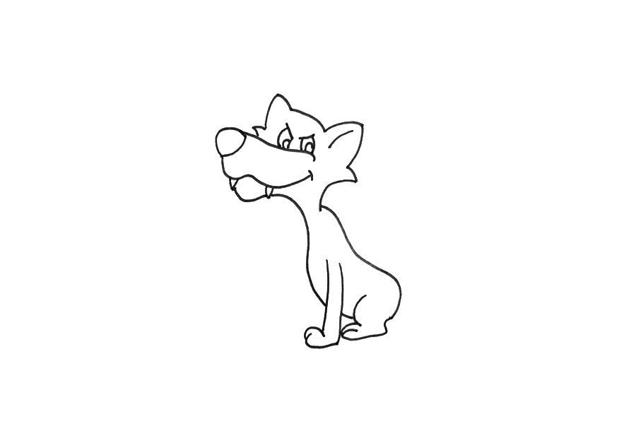 大灰狼怎么画-图2