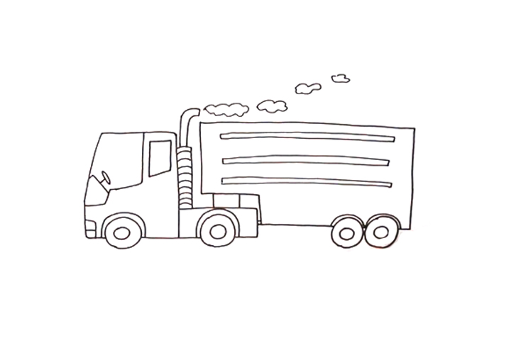 大货车怎么画-图3