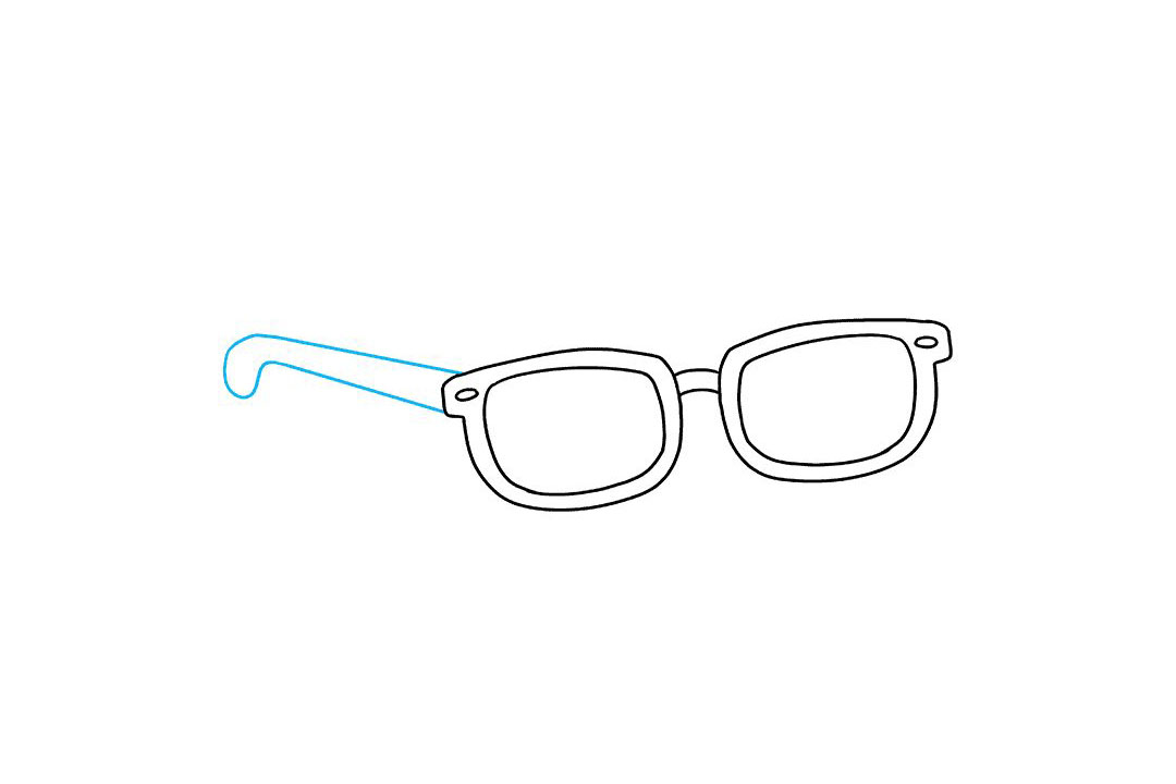 如何画太阳镜简笔画-图8