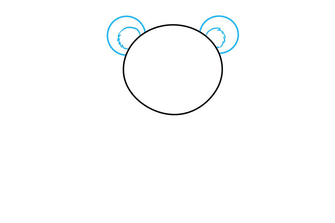 抱着爱心的泰迪熊怎么画-图2