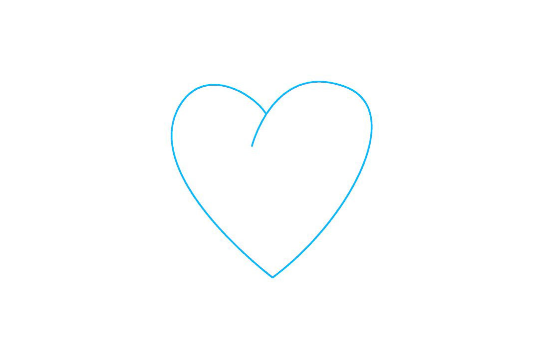 情人节爱心简笔画怎么画-图1