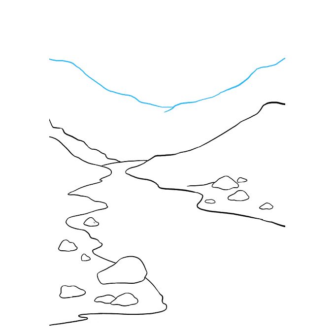 如何画一条河的简笔画-图6
