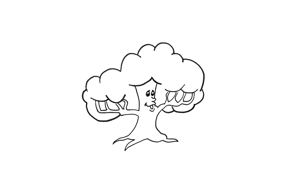 可爱的大树怎么画-图3