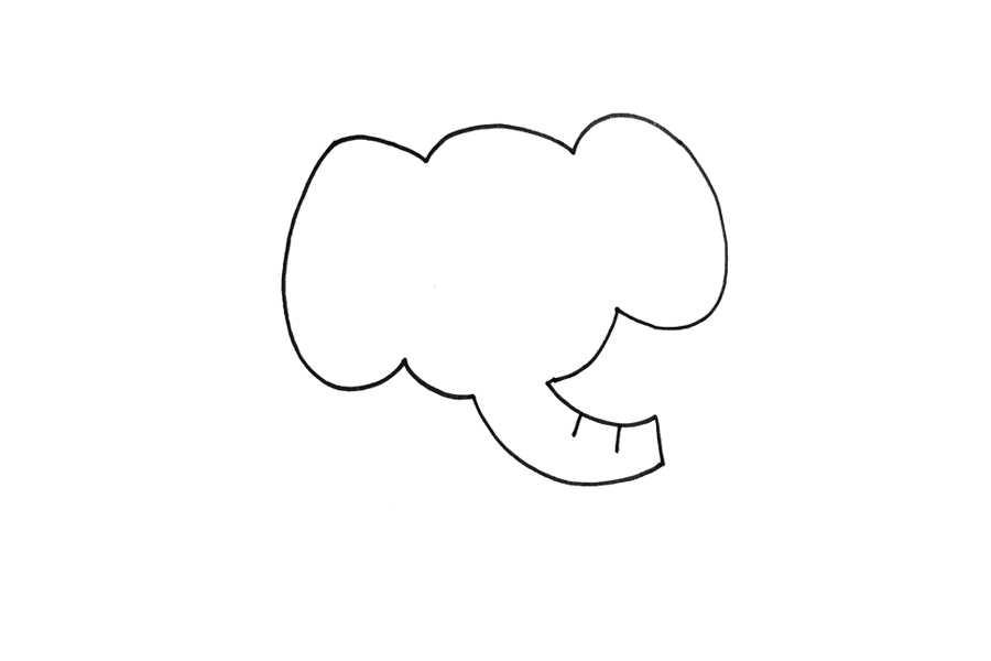 可爱大象怎么画-图2