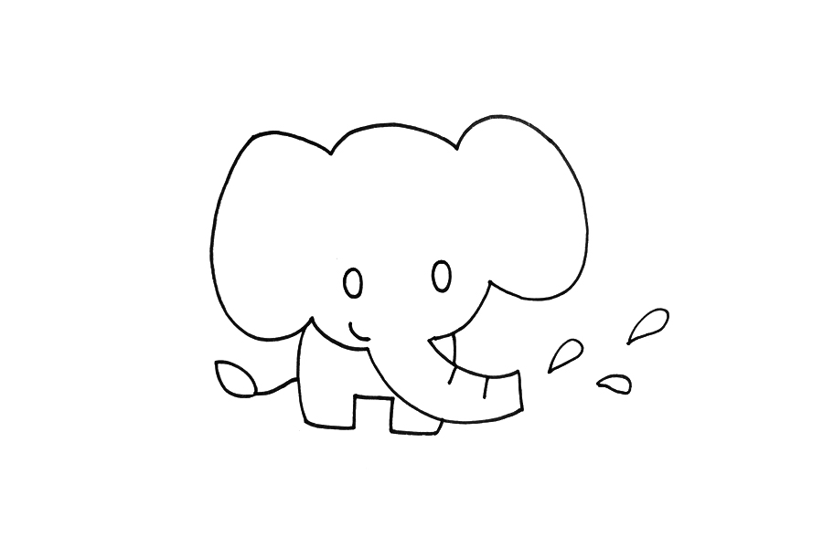 可爱大象怎么画-图5