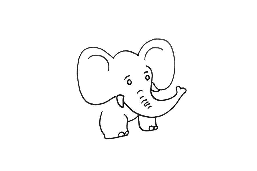 大象怎么画简单-图2
