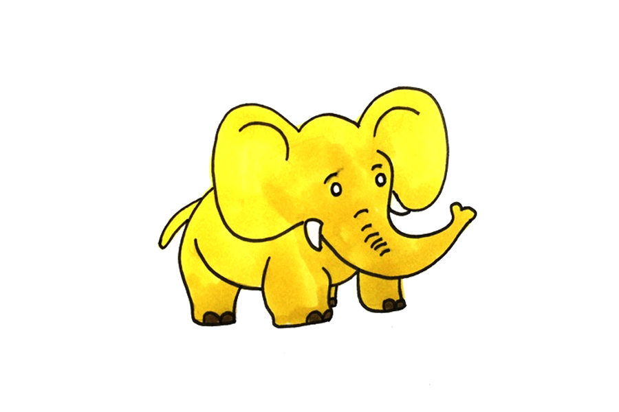 大象怎么画简单