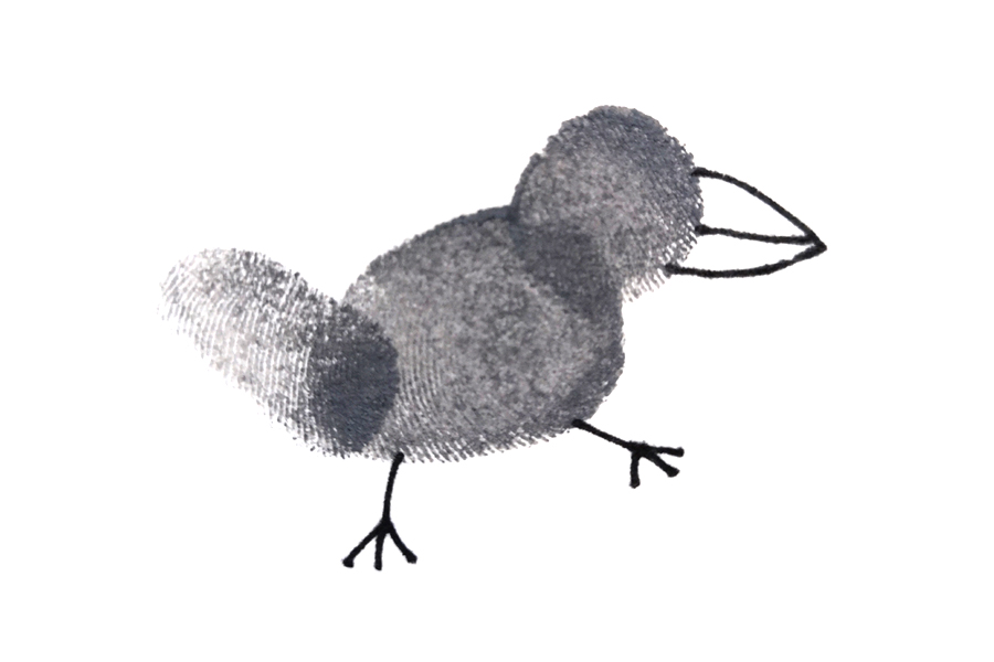 简单的手指画教程 小乌鸦手指画-图3