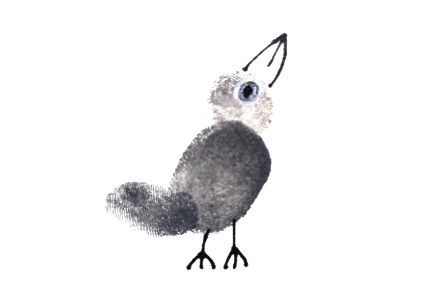 简单的手指画教程 小乌鸦手指画-图5