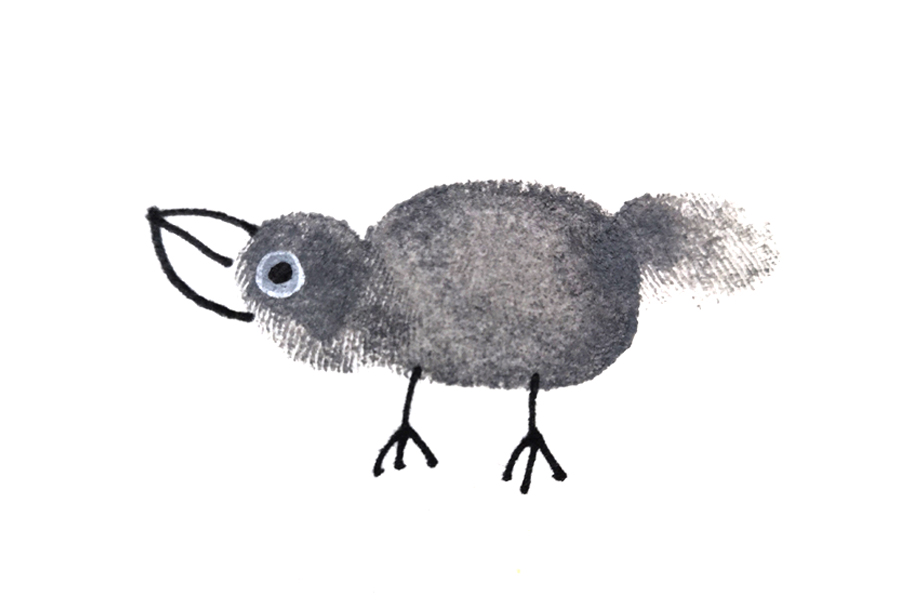 简单的手指画教程 小乌鸦手指画-图6