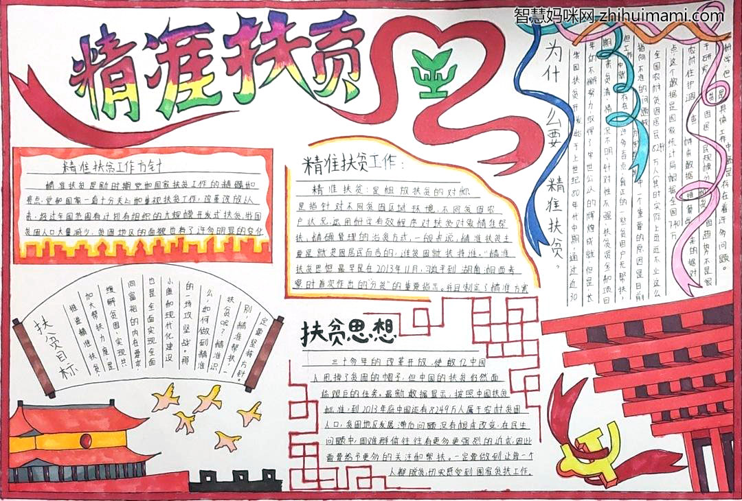 关于脱贫攻坚的手抄报一等奖-图2