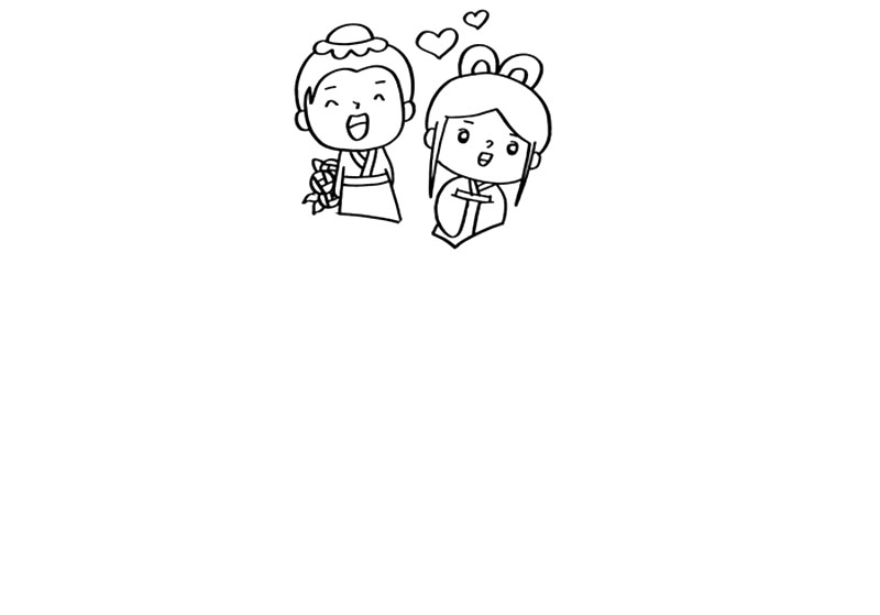 简单漂亮的七夕手抄报怎么画-图1