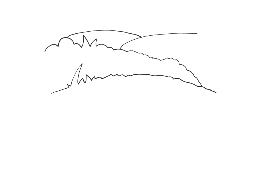 超简单草原怎么画-图2