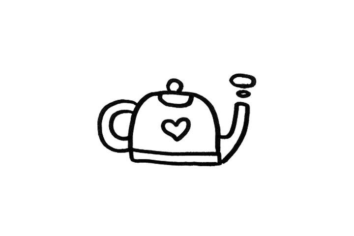 简单可爱的茶壶怎么画-图3