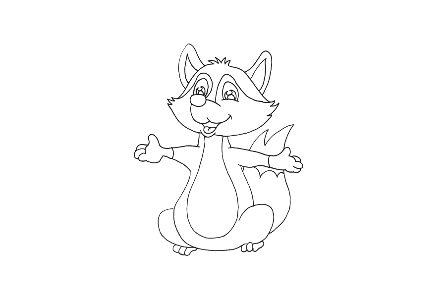 萌萌的小狐狸怎么画-图3