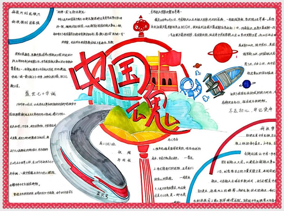 步骤3：中国魂手抄报