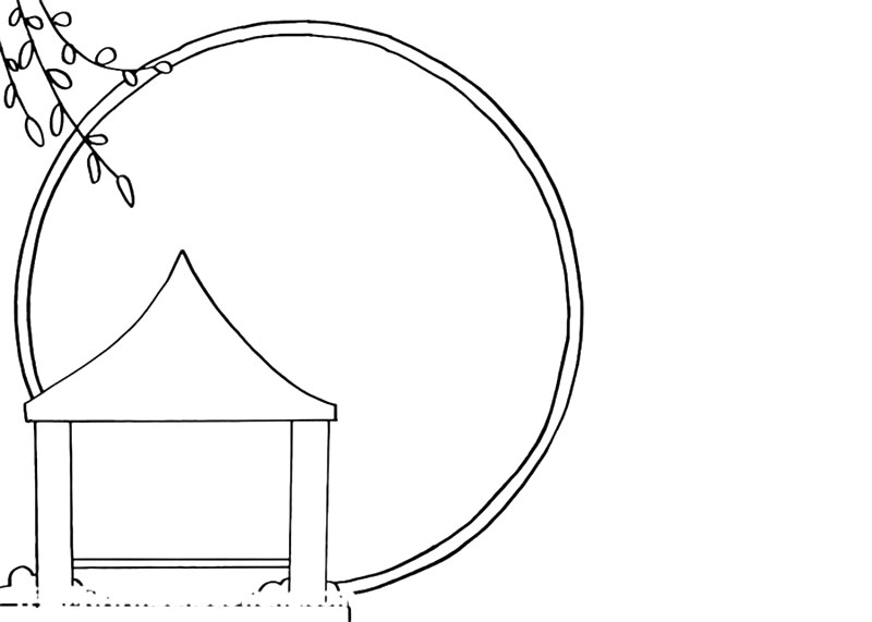 如何画一幅古风古韵的手抄报-图1