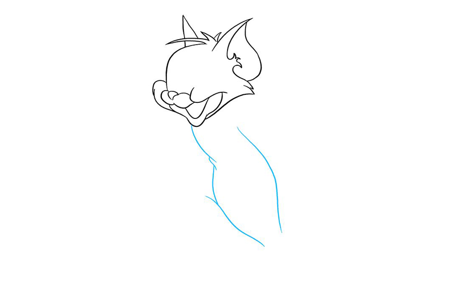 猫和老鼠 汤姆猫怎么画-图4