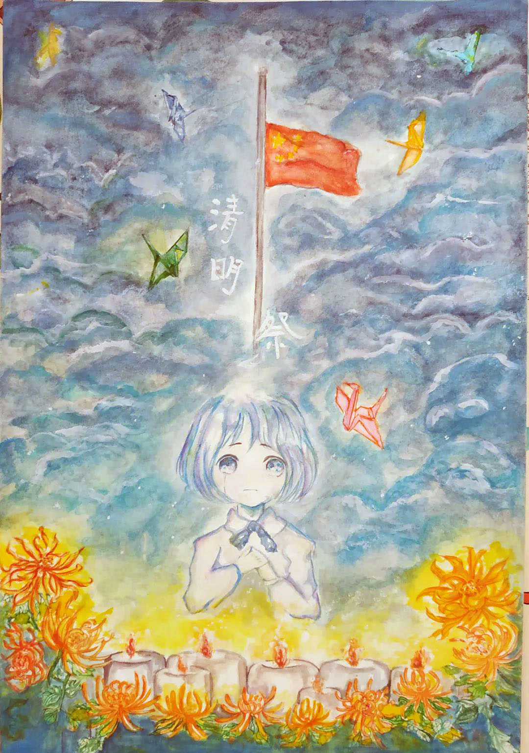 我们的节日-清明节手抄报一等奖-图8