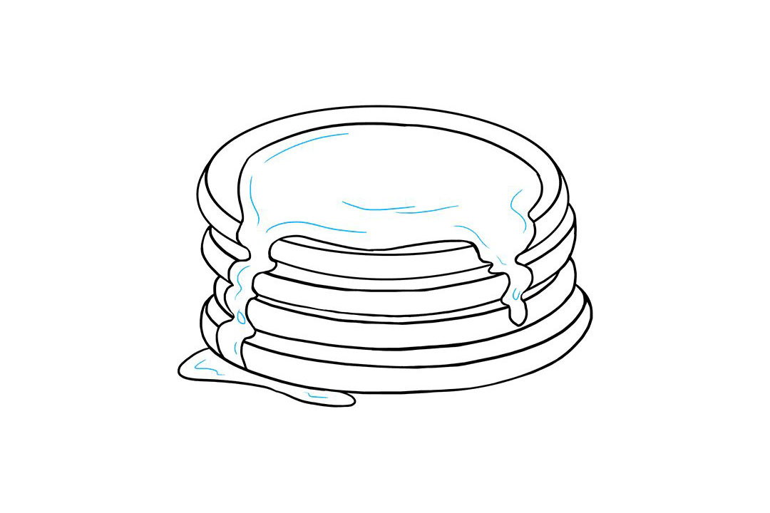 如何画薄煎饼-图8