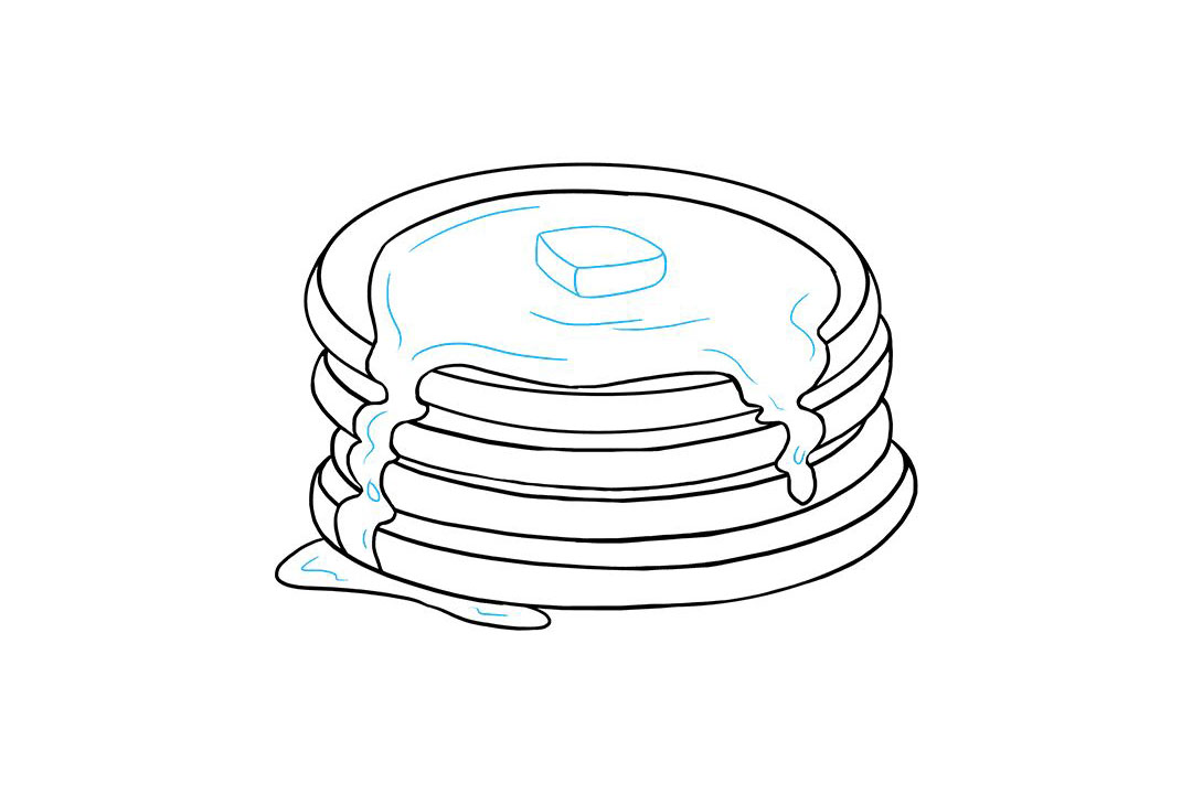 如何画薄煎饼-图9