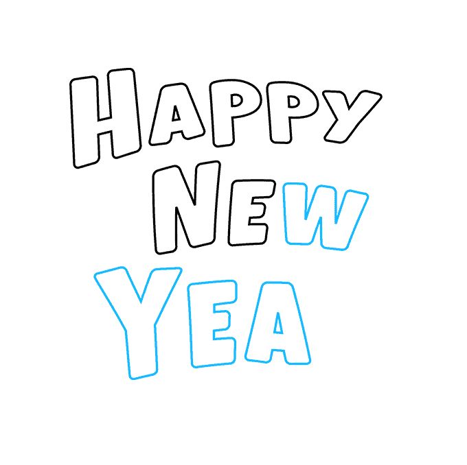 新年贺卡怎么画-图3