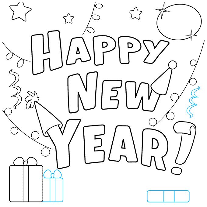 新年贺卡怎么画-图8