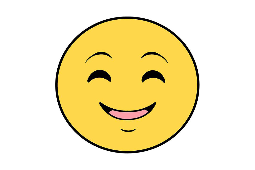 笑脸表情怎么画