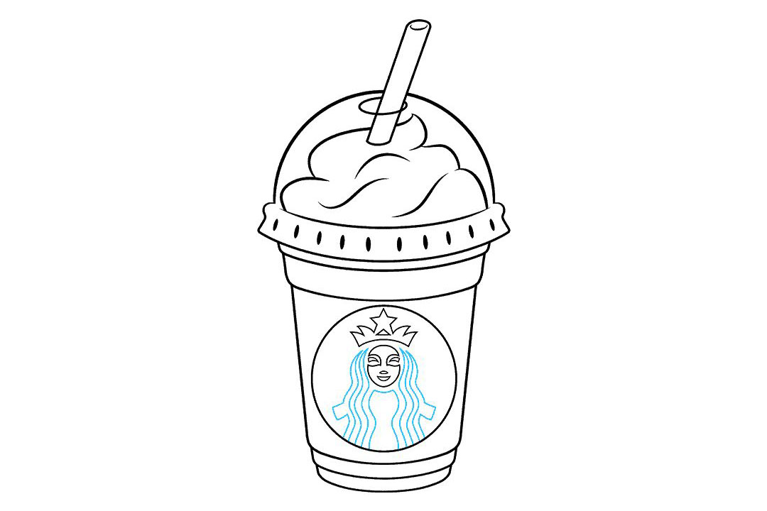 如何画星巴克冰乐-图8