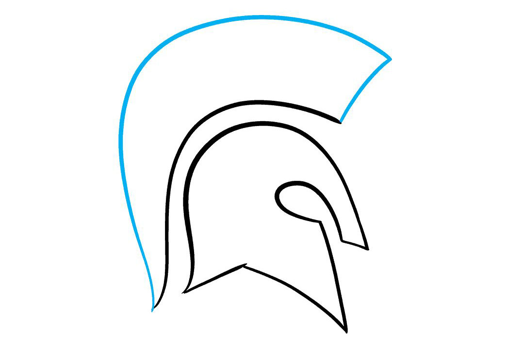 怎么画斯巴达头盔-图5