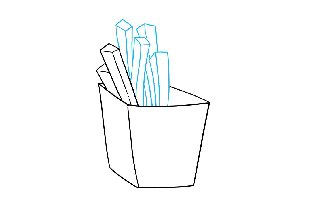 薯条怎么画-图5