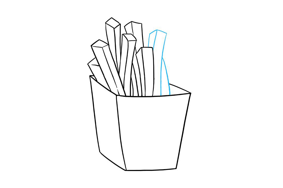 薯条怎么画-图6