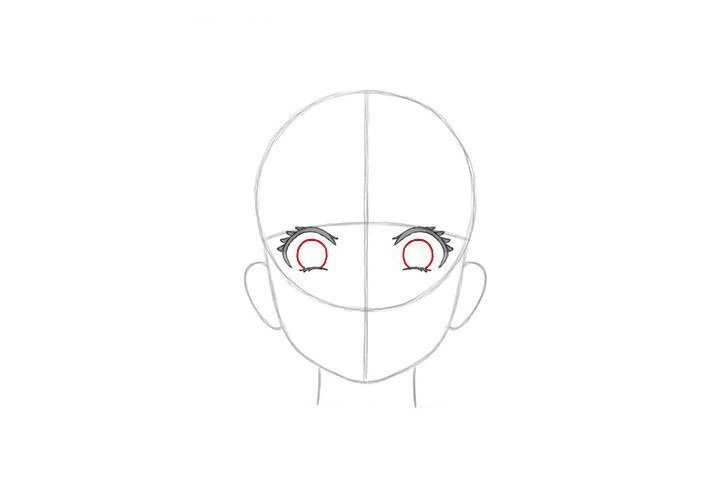 画短发女孩漫画-害怕表情的画法-图7