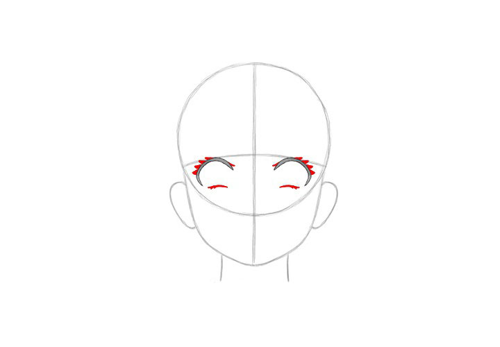 画短发女孩漫画-害怕表情的画法-图6