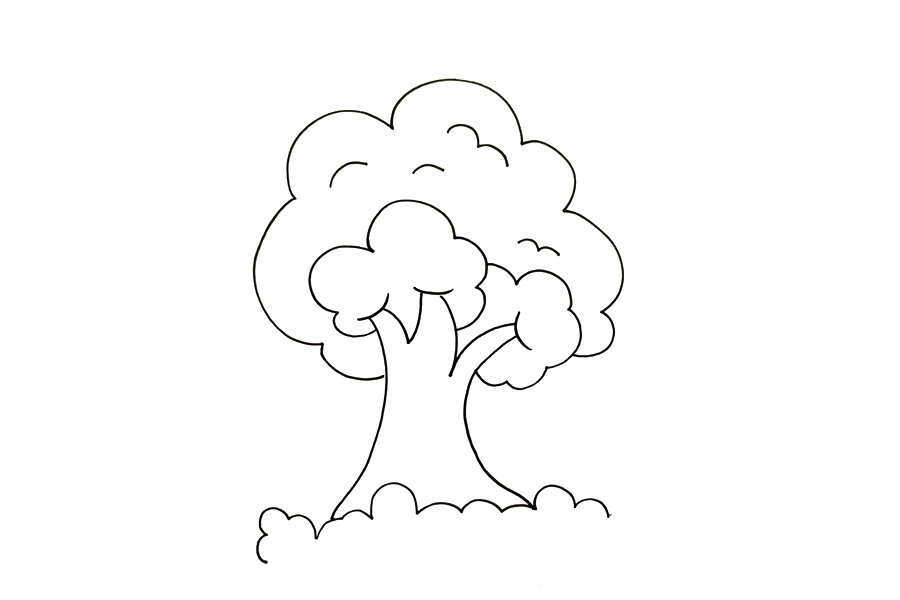 漂亮的大树怎么画-图2