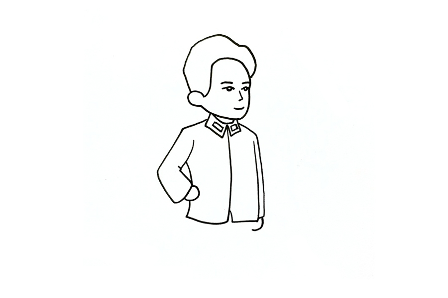 敬爱的毛爷爷怎么画-图2