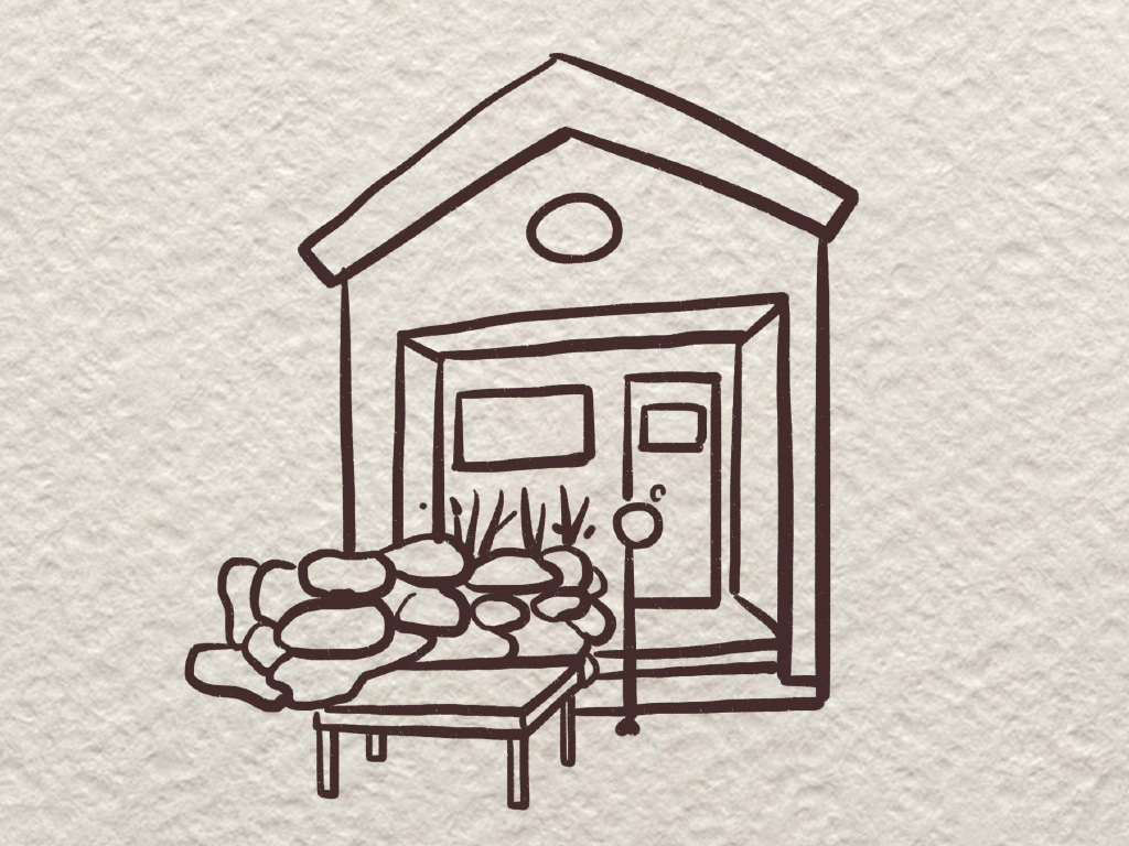 漂亮的街边小店简笔画图片-图5