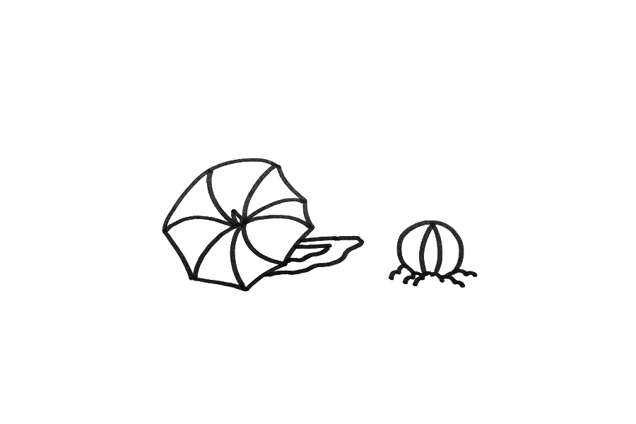 夏季海滩风景怎么画-图1